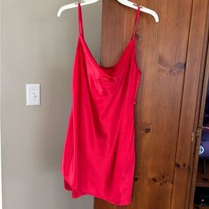 Elegant Red Mini Dress